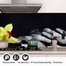 Mobile Preview: Küchenrückwand Folie gelbe Orchideen Detailbild 2