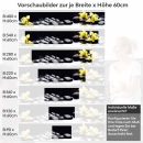 Mobile Preview: Küchenrückwand Folie gelbe Orchideen Höhe 60cm