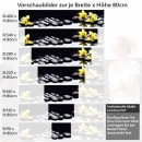 Mobile Preview: Küchenrückwand Folie gelbe Orchideen Höhe 80cm