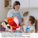 Mobile Preview: Küchenrückwand Folie farbenfrohe Blumen A4 Muster