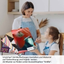 Mobile Preview: Küchenrückwand Folie rotes Blütenmeer A4 Muster