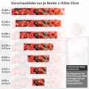 Mobile Preview: Küchenrückwand Folie rotes Blütenmeer Höhe 51cm