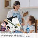 Mobile Preview: Küchenrückwand Folie weiße Orchideen - Eleganz auf dunklem Hintergrund A4 Muster