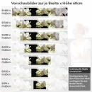 Mobile Preview: Küchenrückwand Folie weiße Orchideen - Zeitloser Stil für moderne Küchen Höhe 60cm