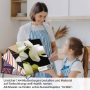 Mobile Preview: Küchenrückwand Folie weiße Orchideen - Modernes Design mit edlen Akzenten A4 Muster
