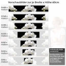 Mobile Preview: Küchenrückwand Folie weiße Orchideen - Modernes Design mit edlen Akzenten Höhe 60cm