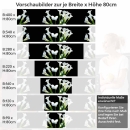 Mobile Preview: Küchenrückwand Folie weiße Calla-Lilien Höhe 80cm