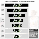 Mobile Preview: Küchenrückwand Folie elegante Calla-Blüten Höhe 51cm