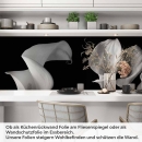 Mobile Preview: Küchenrückwand Folie monochrome Blumen - Stilvolle Calla-Lilien Artikelbild 1