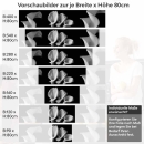 Mobile Preview: Küchenrückwand Folie monochrome Blumen - Stilvolle Calla-Lilien Höhe 80cm