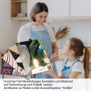 Mobile Preview: Küchenrückwand Folie asiatische Harmonie - Zen-Motiv mit Lilien A4 Muster