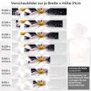 Mobile Preview: Küchenrückwand Folie Plumeria-Blüten Höhe 51cm