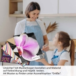 Mobile Preview: Küchenrückwand Folie Orchideenblüten in zartem Rosa-Violett A4 Muster