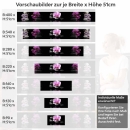 Mobile Preview: Küchenrückwand Folie Violette Orchideen - Zen-Motiv mit Reflexion Höhe 51cm