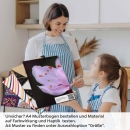 Mobile Preview: Küchenrückwand Folie Kirschblüte - Dunkler Hintergrund mit Bokeh A4 Muster