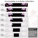 Mobile Preview: Küchenrückwand Folie Kirschblüte - Dunkler Hintergrund mit Bokeh Höhe 60cm