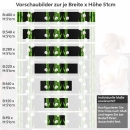 Mobile Preview: Küchenrückwand Folie asiatische Ruhe - Bambus & weiße Blüten Höhe 51cm
