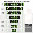 Mobile Preview: Küchenrückwand Folie asiatische Ruhe - Bambus & weiße Blüten Höhe 60cm