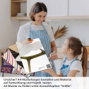 Mobile Preview: Küchenrückwand Folie Weiße Orchideen – Harmonie für Ihre Küche A4 Muster