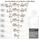 Mobile Preview: Küchenrückwand Folie Weiße Orchideen – Harmonie für Ihre Küche Höhe 80cm