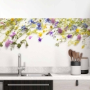 Mobile Preview: Küchenrückwand Folie Wildblumen – Frische und Farbe in Ihrer Küche Hauptbild