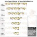 Mobile Preview: Küchenrückwand Folie Wildblumen – Frische und Farbe in Ihrer Küche Höhe 80cm