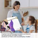 Mobile Preview: Küchenrückwand Folie Rankenblüten - Natürliche Schönheit für Ihre Wand A4 Muster