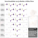 Mobile Preview: Küchenrückwand Folie Rankenblüten - Natürliche Schönheit für Ihre Wand Höhe 51cm