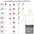 Mobile Preview: Küchenrückwand Folie rosa Tulpen - Frühlingshafte Leichtigkeit Höhe 51cm