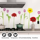 Mobile Preview: Küchenrückwand Folie bunter Blumenmix Detailbild 1