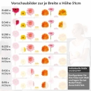 Mobile Preview: Küchenrückwand Folie Blumentraum - Fröhliche Gerbera für Ihre Küche Höhe 51cm