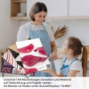 Mobile Preview: Küchenrückwand Folie Rosenblätter A4 Muster