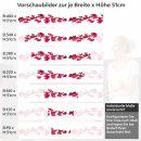 Mobile Preview: Küchenrückwand Folie Rosenblätter Höhe 51cm