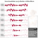 Mobile Preview: Küchenrückwand Folie Rosenblätter Höhe 80cm