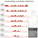 Mobile Preview: Küchenrückwand Folie Rosenoptik Höhe 51cm