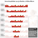 Mobile Preview: Küchenrückwand Folie Rosenoptik Höhe 80cm
