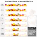 Mobile Preview: Küchenrückwand Folie Blütenmuster Höhe 51cm