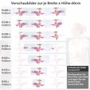 Mobile Preview: Küchenrückwand Folie rosa Lilie Höhe 60cm