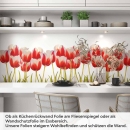 Mobile Preview: Küchenrückwand Folie Tulpenmotiv Artikelbild 1
