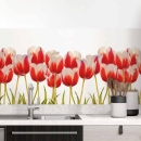 Mobile Preview: Küchenrückwand Folie Tulpenmotiv Hauptbild