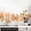 Mobile Preview: Küchenrückwand Folie Orchideenblüten Hauptbild