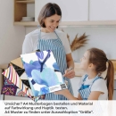 Mobile Preview: Küchenrückwand Folie Orchideenmotiv A4 Muster