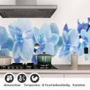 Mobile Preview: Küchenrückwand Folie Orchideenmotiv Detailbild 1