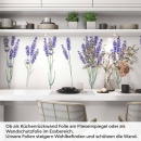Mobile Preview: Küchenrückwand Folie lila Lavendel Artikelbild 1