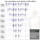 Mobile Preview: Küchenrückwand Folie lila Lavendel Höhe 80cm