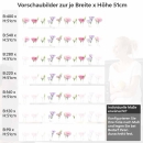 Mobile Preview: Küchenrückwand Folie Blütentraum - Pastellfarben, die verzaubern Höhe 51cm