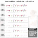 Mobile Preview: Küchenrückwand Folie Blütentraum - Pastellfarben, die verzaubern Höhe 60cm