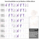Mobile Preview: Küchenrückwand Folie Aquarell Lavendel Höhe 60cm