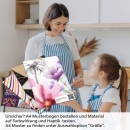 Mobile Preview: Küchenrückwand Folie Aquarell-Blumen - Stilvolle Akzente in zarten Pastelltönen A4 Muster