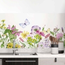 Mobile Preview: Küchenrückwand Folie Wildblumenwiese Hauptbild